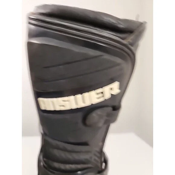 Answer Boys Racing Youth Boots Size 3 Show Lots Of Wear Please See Pictures - Picture 11 of 12